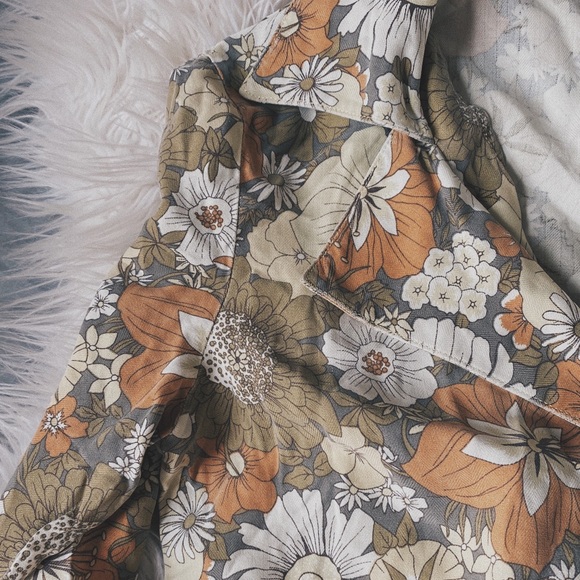 Free People Da-Nang Silk Utility Floral Jumpsuit - Picture 11 of 12